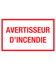 Autocollant Avertisseur d'incendie