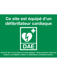 Autocollant DAE en bas - ILCOR