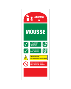 Autocollant Extincteur Mousse