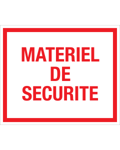 Autocollant Materiel de securite