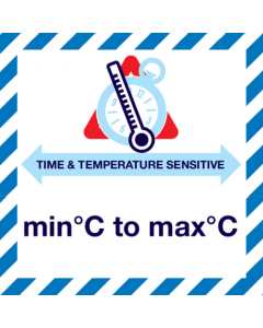 Behandelingsetiket Time&Temperature voorbedrukt