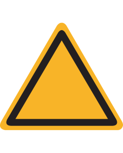 Blanco geel bord waarschuwing / gevaar
