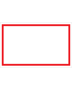 Bord Blanco - wit bord met rood kader