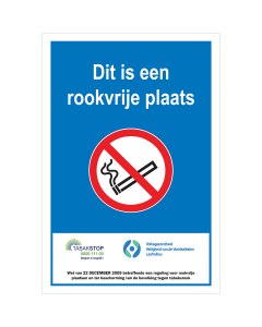 Bord Rookvrije plaats