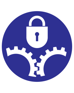 Bord met pictogram draaiende delen vergrendelen - ISO7010 - M068