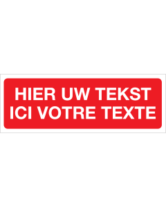 Eigen tekst (bordje)