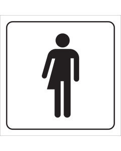 Bord met pictogram Genderneutraal