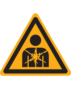 Bord met waarschuwing gezondheidsgevaar - ISO7010 - W071