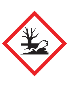 Bord met pictogram "schadelijk voor milieu" - GHS09