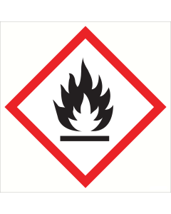 Bord met pictogram "Ontvlambare Stoffen" - GHS02