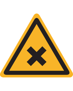 Bord met pictogram schadelijke, irriterende stoffen