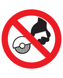 Bord met pictogram handmatig slijpen ISO7010 P034