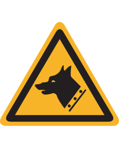 Bord met pictogram Waakhond - ISO 7010 - W013