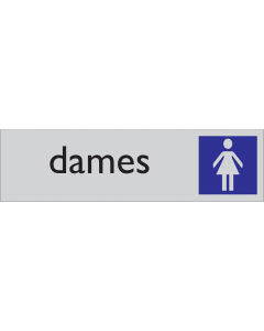 Zelfklevend deurbordje Dames