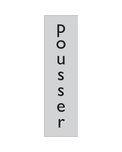 Deurbordje Pousser Verticaal (Zelfklevend)