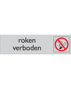 Zelfklevend deurbordje Roken Verboden