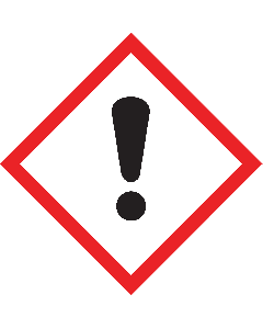 Ruitvorm sticker met pictogram "Gevaarlijke, schadelijke en irriterende stoffen" - GHS07