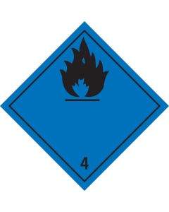 Magneet bord Gevaarlijk voor contact met water 4.3 - ADR, ADN, IMO, IMDG, RID en IATA