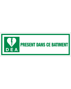 Bord met pictogram en tekst
