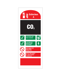 Panneau extincteur Co2