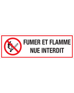 Fumer et Flamme Nue Interdit (Bord)