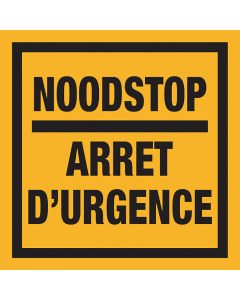 Panneau Noodstop Arret d'urgence