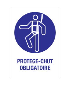 Panneau Protege-chut obligatoire
