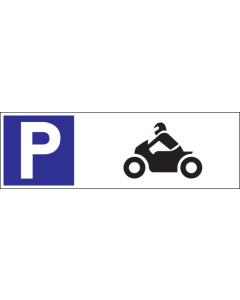 Parkeerbord "Motoren" Dibond 340x110mm