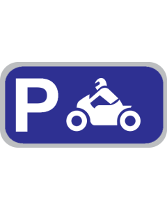 Parkeerbord "Motoren" aluminium 400x200mm