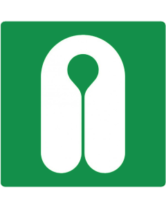 Bord met pictogram reddingsvest ISO 7010