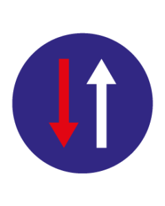 Voorrang geven (Vloersticker)
