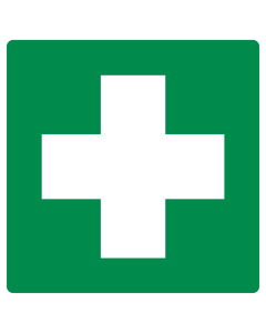 Sticker met pictogram EHBO (Raamsticker)