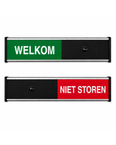 Schuifbordje Welkom - Niet Storen