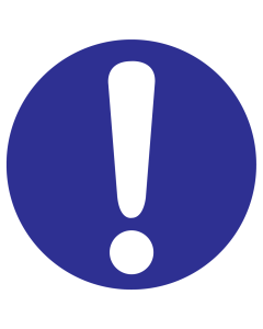  sticker met pictogram om een algemeen gebod aan te duiden - ISO7010 - M001
