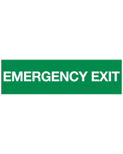 Emergency exit (sticker)