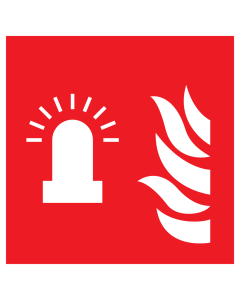 Sticker met pictogram van een flitslicht volgens ISO 7010