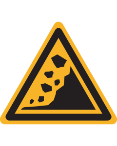 Sticker met pictogram "Waarschuwing Aardverschuiving" - ISO 7010 - W078