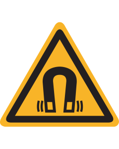 Sticker met pictogram "Waarschuwing Magnetisch Veld" - ISO 7010 - W006