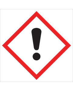 Sticker met pictogram "Gevaarlijke, schadelijke en irriterende stoffen" - GHS 07