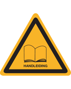 Sticker met pictogram "Handleiding Lezen"