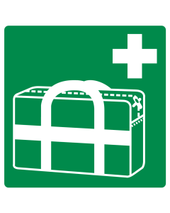 Sticker met pictogram medische tas ISO 7010