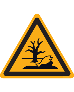 Sticker met pictogram "Waarschuwing Milieugevaar"