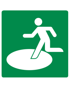 Sticker Toevluchtplaats Natuurramp