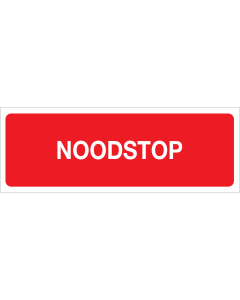 Noodstop (Sticker)
