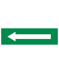 Pijl groen (sticker)