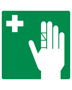 Sticker met pictogram Pleisterautomaat