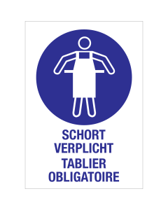 Autocollant Tablier obligatoire