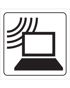Sticker met pictogram serverruimte