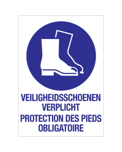 Autocollant Protection des pieds obligatoires