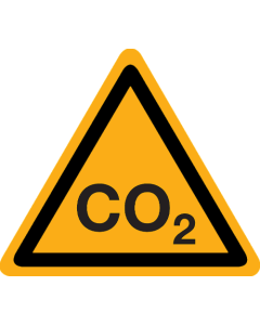 Sticker met tekst "Co₂"
